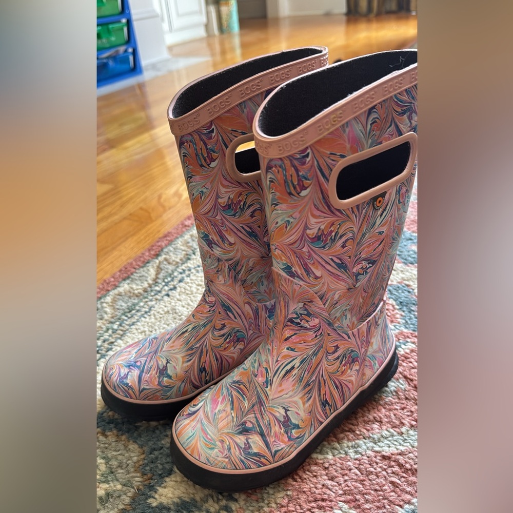 Bogs Multicolor Swirl Rain Boots